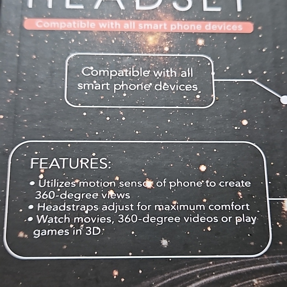 Hype I-Fx Virtual Reality Headset Compatible w/ All Smart Phones 360° Views - Picture 8 of 9